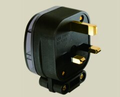 MS HD Power MS328G 13A UK mains plug, gold plated.